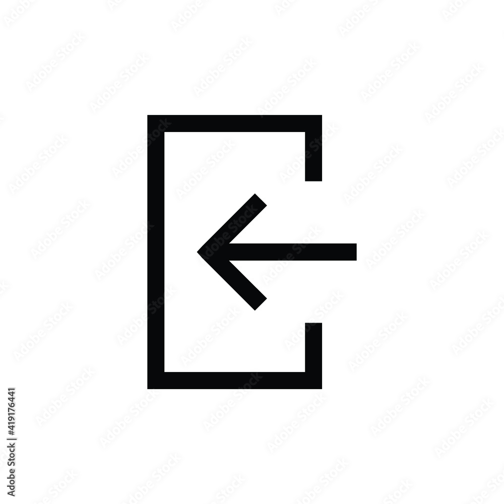 Exit sign icon Exit sign icon