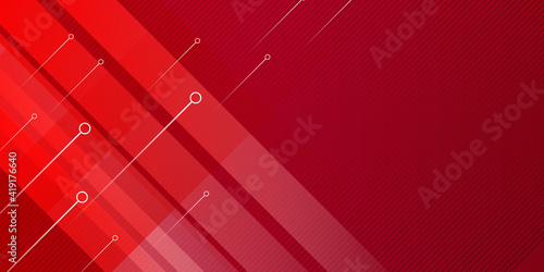 Red technology abstract background. Colorful neon meteor background design vector.  Modern simple geometric red abstract background with meteor pattern and arrows. design abstract black red template