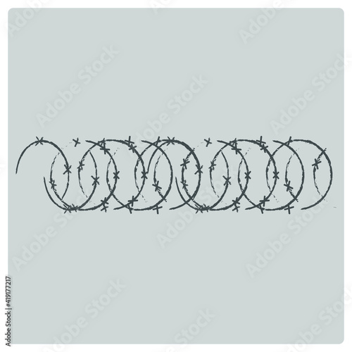 Vector illustration for Barbed Wire EPS10