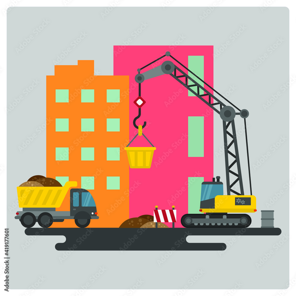 Vector illustration for Construction Site EPS10 Vector illustration for Construction Site EPS10