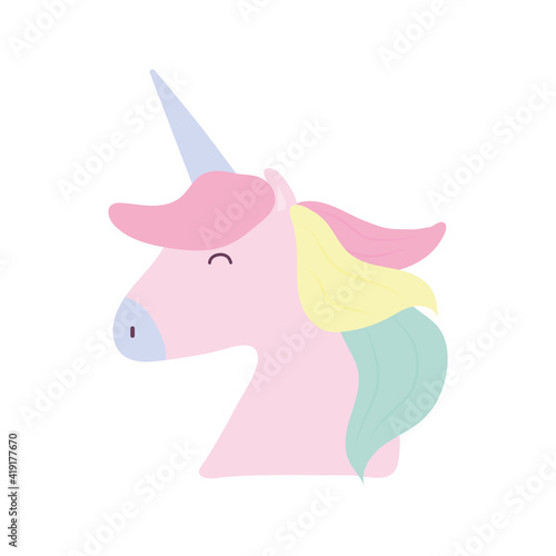 unicorn on a white background