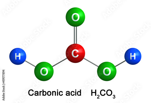 Bilde på lerret Carbonic acid
