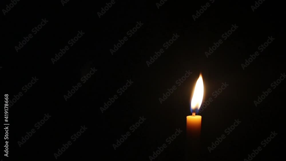 Candlelight in the darkness is extinguished Candlelight in the darkness is extinguished