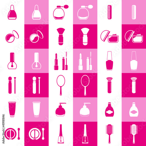 
Vector set of cosmetics icons
