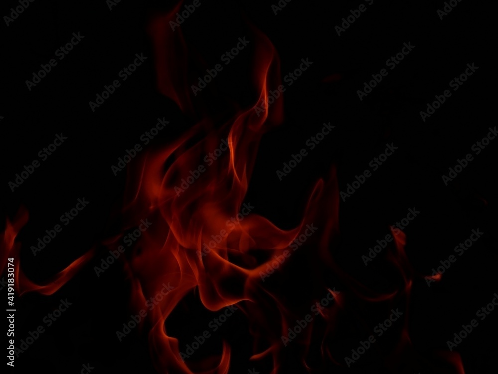 Fototapeta premium Blaze fire flame texture for banner background.