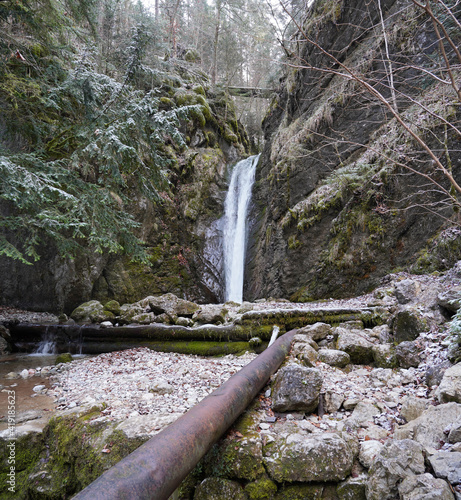 Wasserfall am Rudersburger See