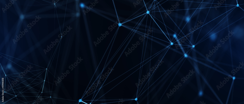 Abstract futuristic - technology with polygonal shapes on dark blue background. Design digital technology concept. 3d illustration. Abstract futuristic - technology with polygonal shapes on dark blue background. Design digital technology concept. 3d illustration.