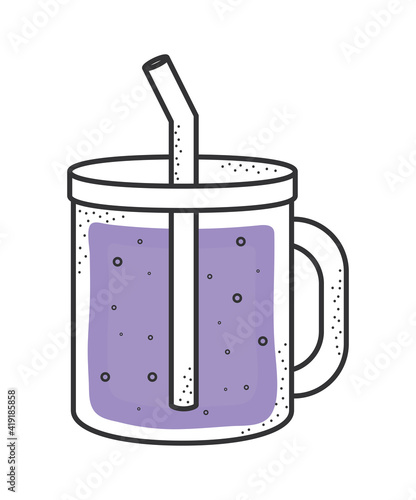 purple shake isolated