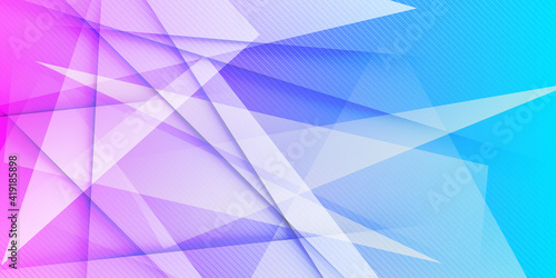 abstract blue pink purple polygon shape background. modern geometric triangle design vector illustration