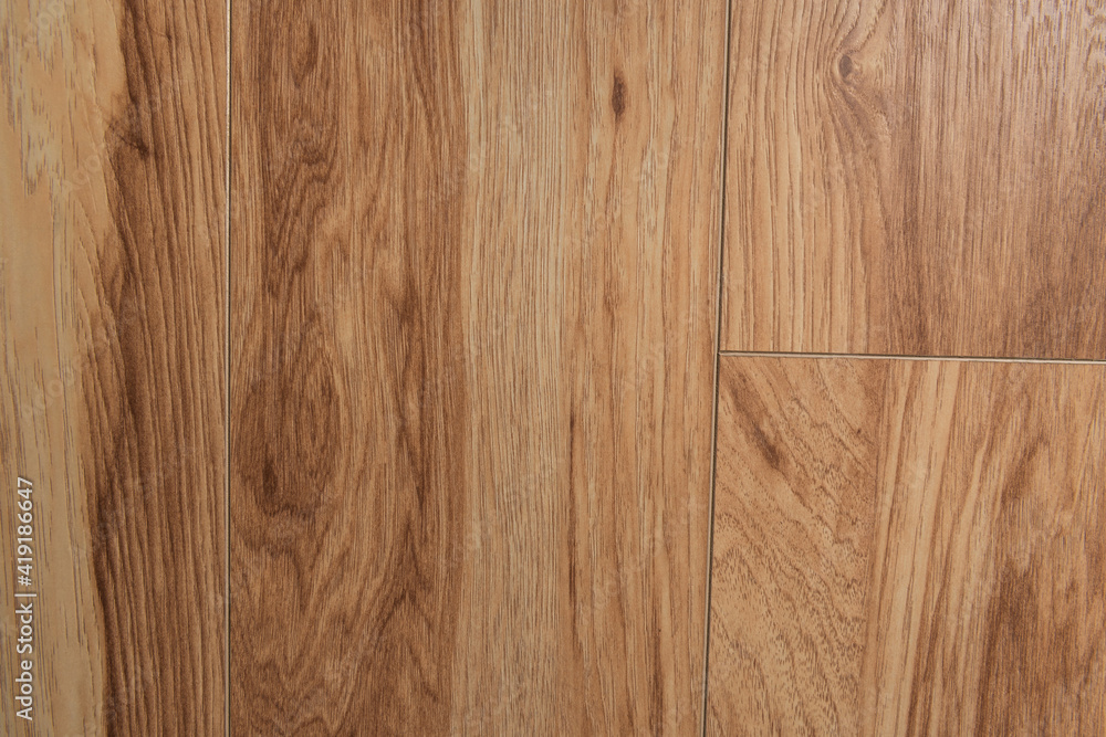 brown, wooden flooring background, top view - obrazy, fototapety, plakaty 