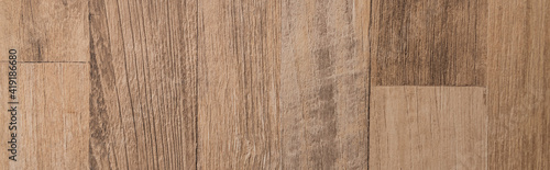 beige, wooden laminate flooring background, top view, banner