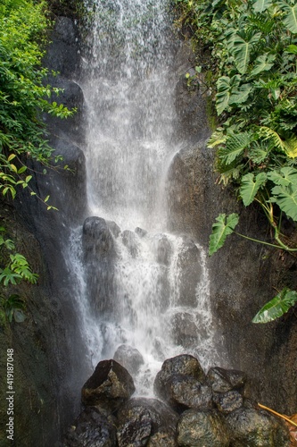 beautiful waterfall cascading down rocks