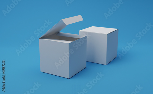gift boxes mockup packaging design. 3d illustration