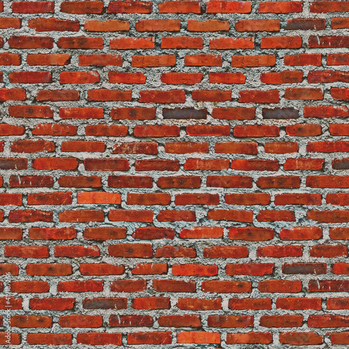 red brick wall seamless texture