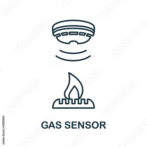 Gas Sensor icon. Simple element from sensors icons collection. Creative Gas Sensor icon ui, ux, apps, software and infographics