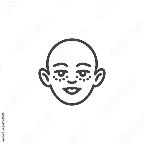 Blepharoplasty line icon. linear style sign for mobile concept and web design. Eyelid surgery outline vector icon. Symbol, logo illustration. Vector graphics