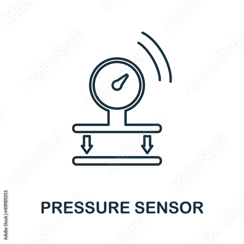 Pressure Sensor icon. Simple element from sensors icons collection. Creative Pressure Sensor icon ui, ux, apps, software and infographics
