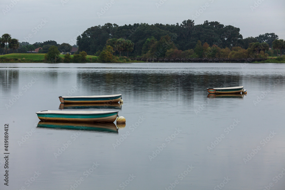 boat on the lake