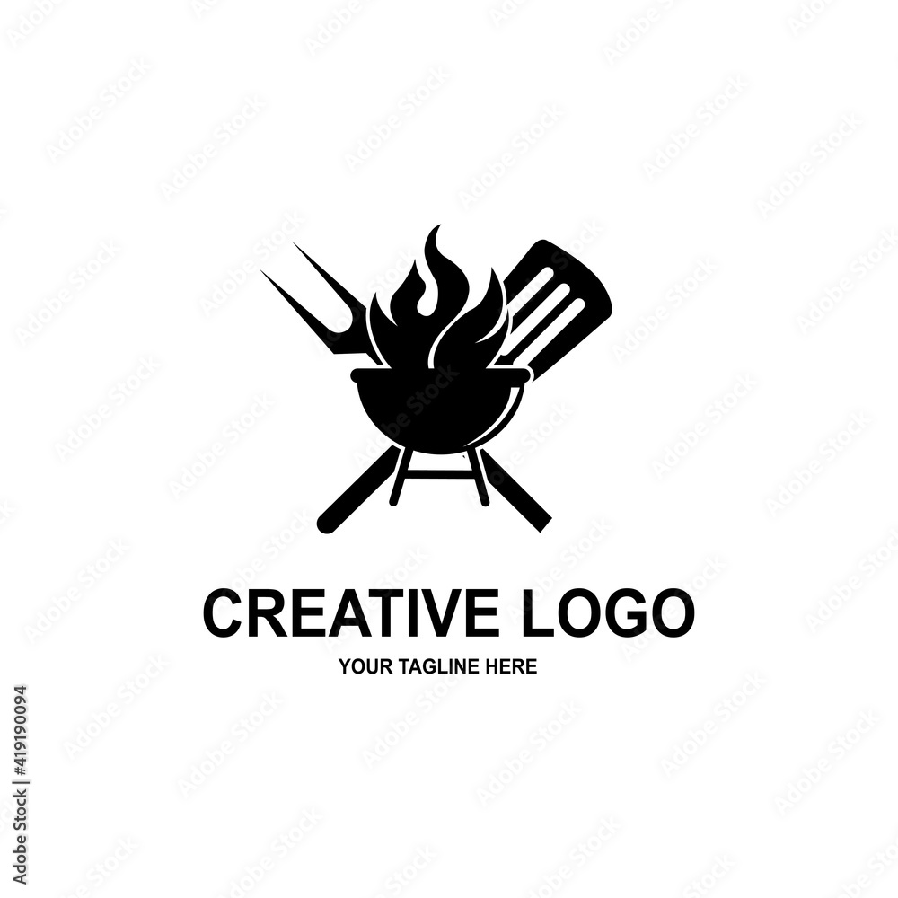 Fototapeta premium Hat chef logo template