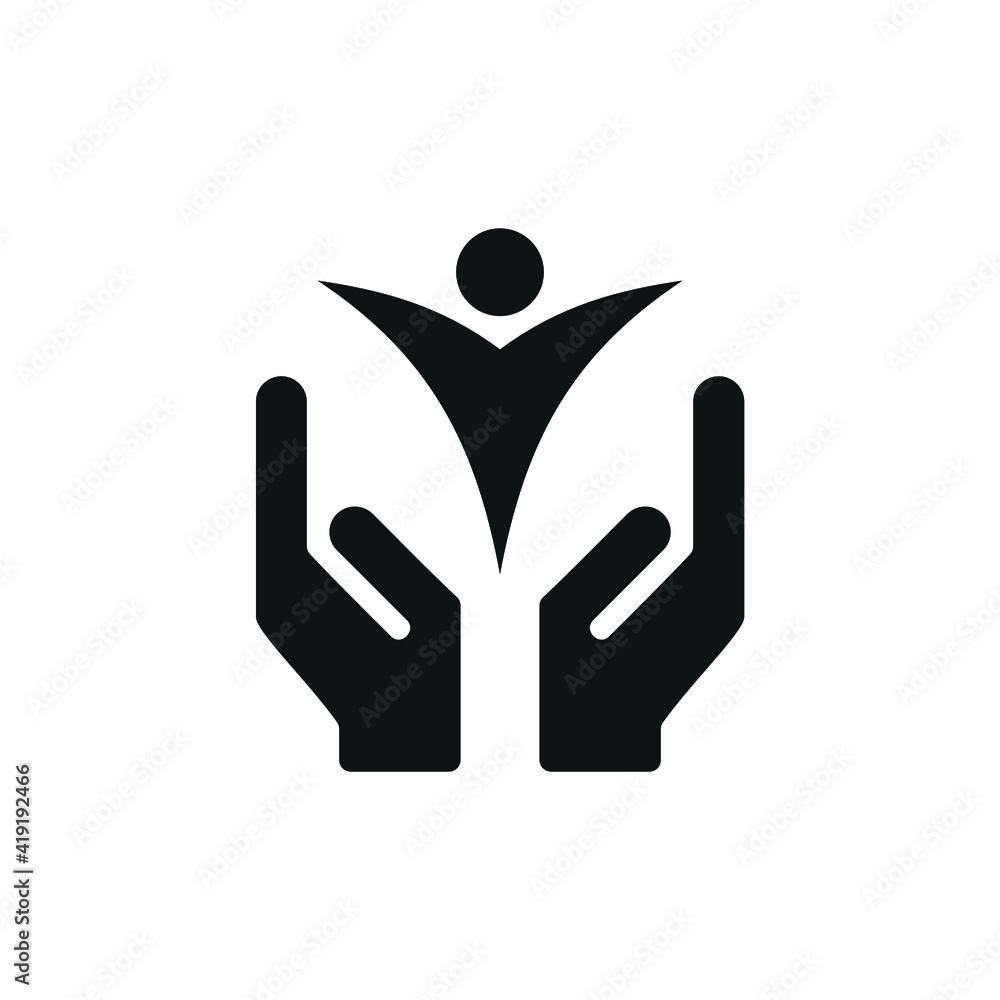 Fotografie Hands and person icon design