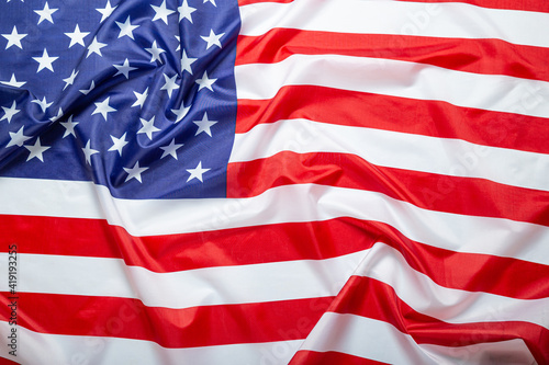 United States of America flag. Image of the american flag flying in the wind.