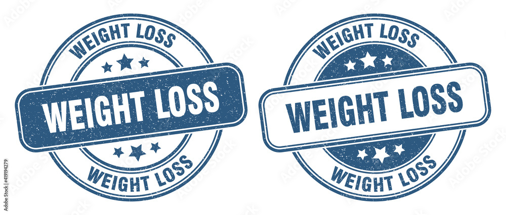 Obraz premium weight loss stamp. weight loss label. round grunge sign