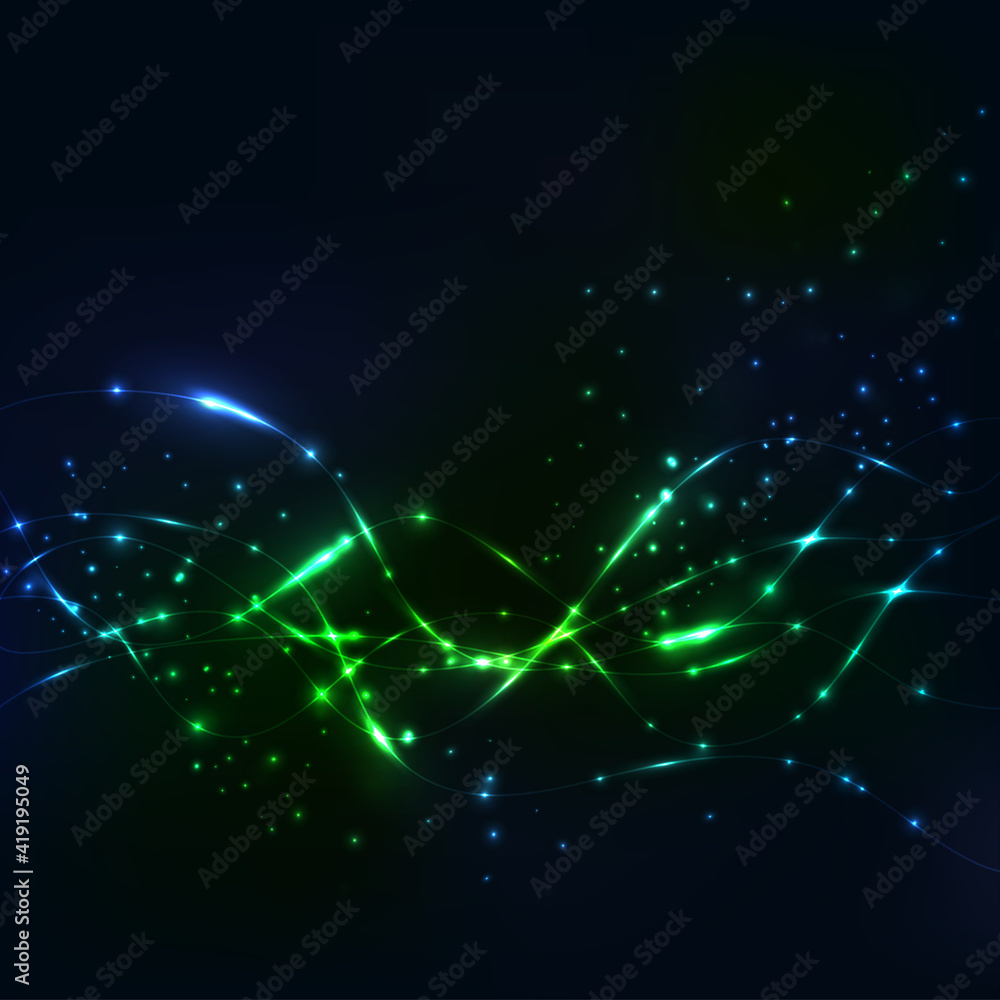 Vector background with particle wave. Energy abstract background, wallpaper. Vector background with particle wave. Energy abstract background, wallpaper.