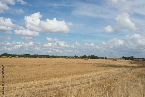 Savy France - 26 July 2020 - Countryside in Department Aisne in Hauts-de-France