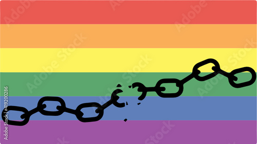 Freedom, lgbt flag