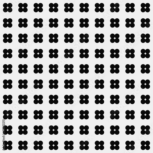 Black Dots Pattern. Vector Dots Pattern. Four Dots Pattern.