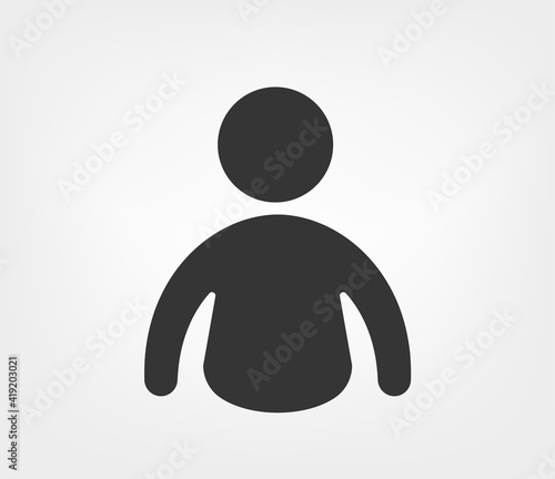 The manager vector icon. Big boss icon