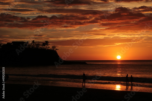 sunset beach Costa Rica 