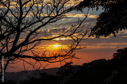 sunset Costa Rica golden hour 