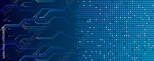 Cyber security for business and internet project. Abstract futuristic background. Hi-tech business presentation. Big data concept.