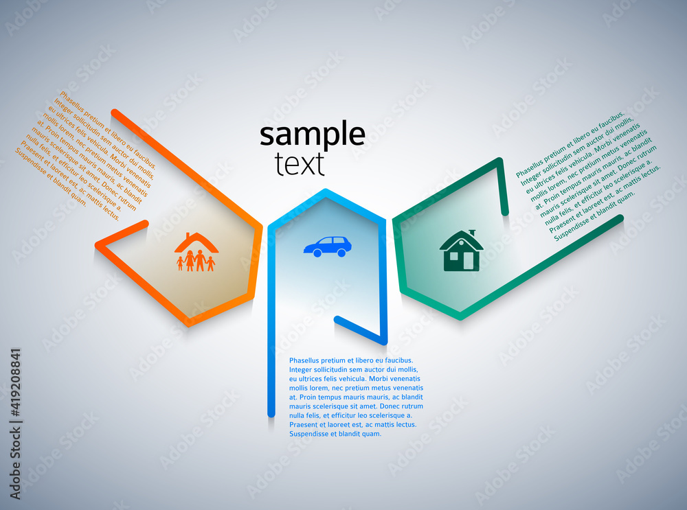 Design elements loop style background business presentation template. Vector illustration EPS 10 for chart process service your company, for industry infographic, banners, web page layout, report firm Design elements loop style background business presentation template. Vector illustration EPS 10 for chart process service your company, for industry infographic, banners, web page layout, report firm