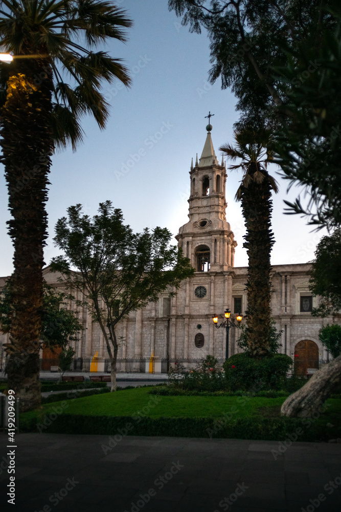 Arequipa cathedral in the main square