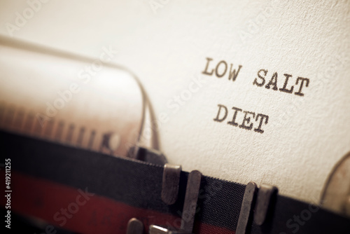 Low salt diet concept