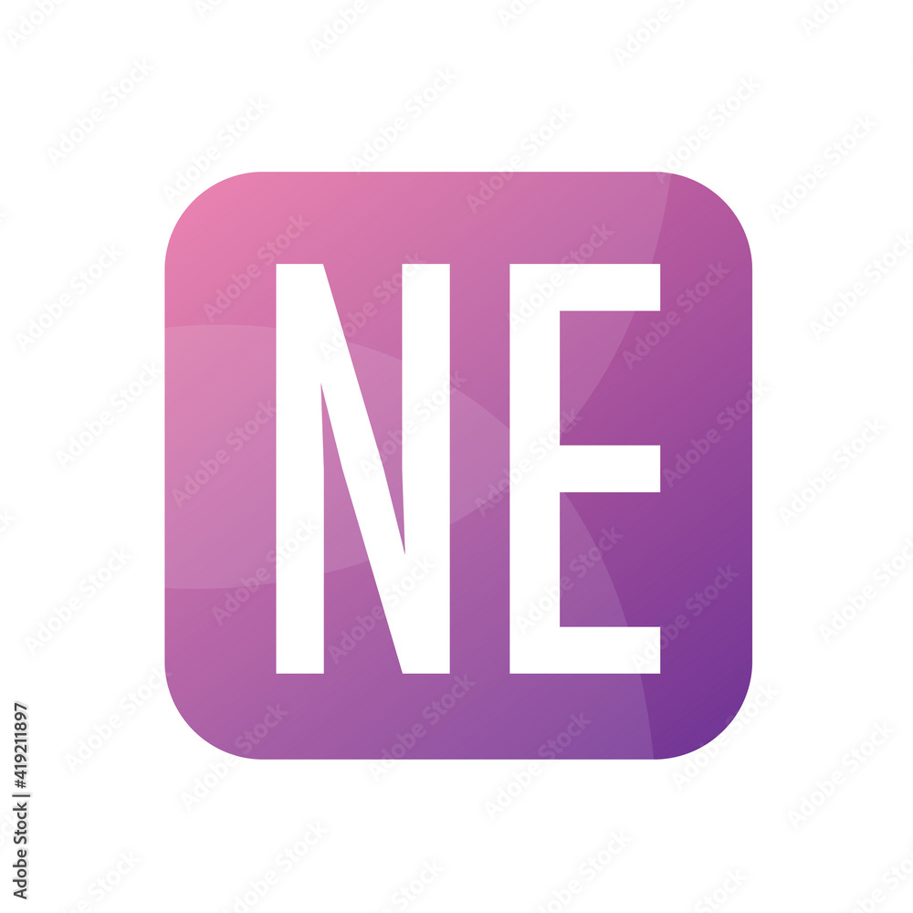 NE Letter Logo Design With Simple style NE Letter Logo Design With Simple style