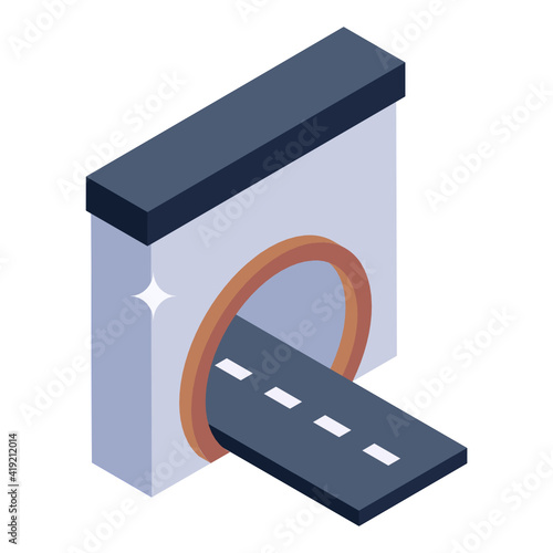 
Underpass isometric editable icon, trendy vector 


