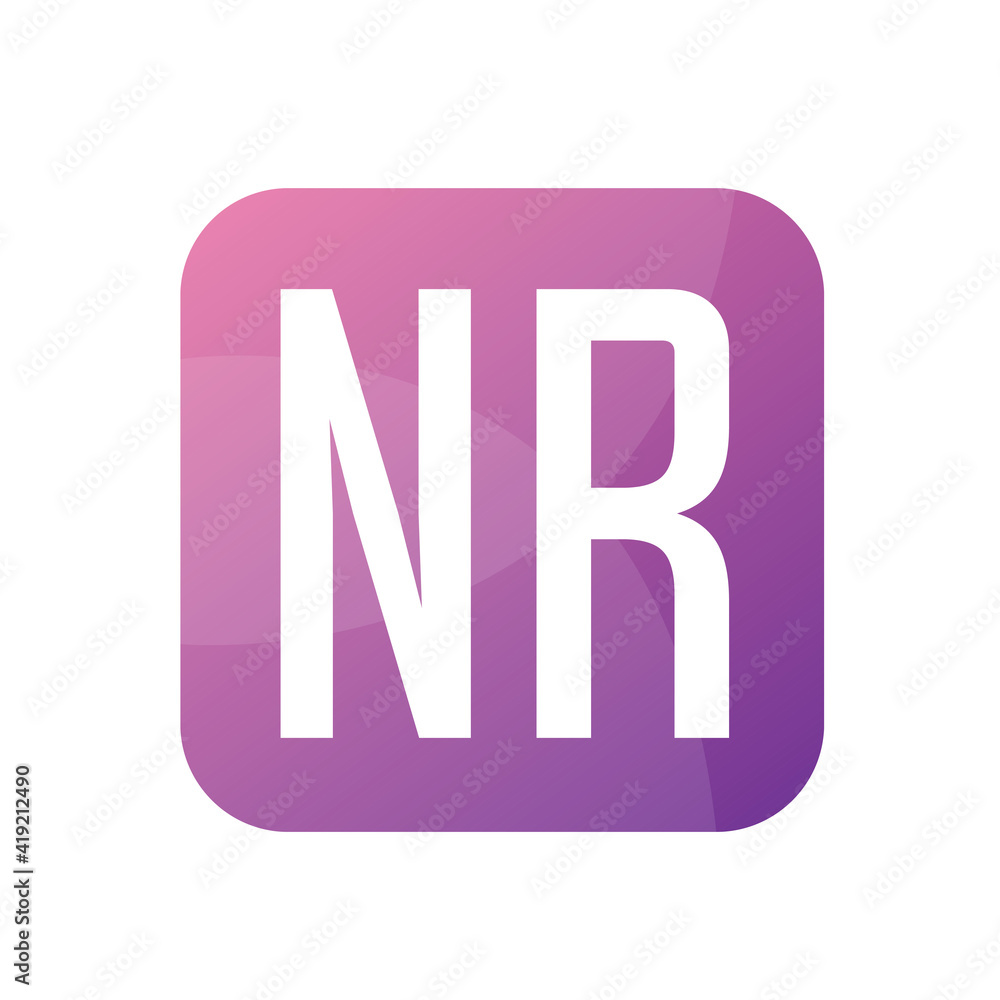 NR Letter Logo Design With Simple style NR Letter Logo Design With Simple style
