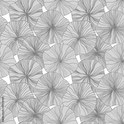 Seamless Pattern of Stylized Flowers.