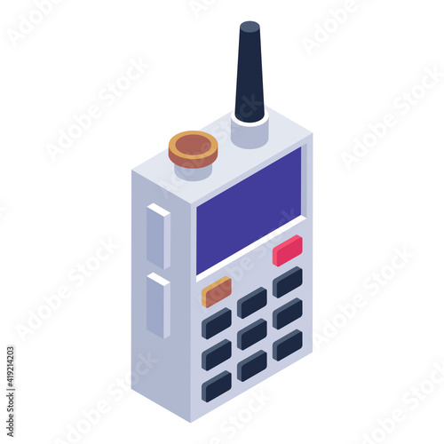 Wallpaper Mural 
Walkie talkie isometric icon, editable vector 

 Torontodigital.ca