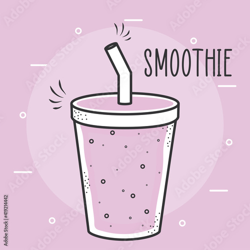 purple smoothie bottle