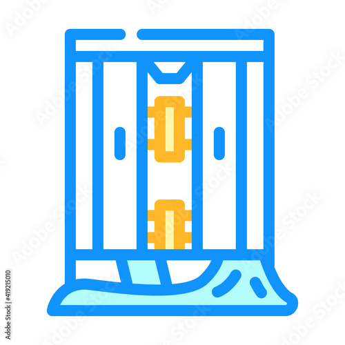 shower repair color icon vector illustration line