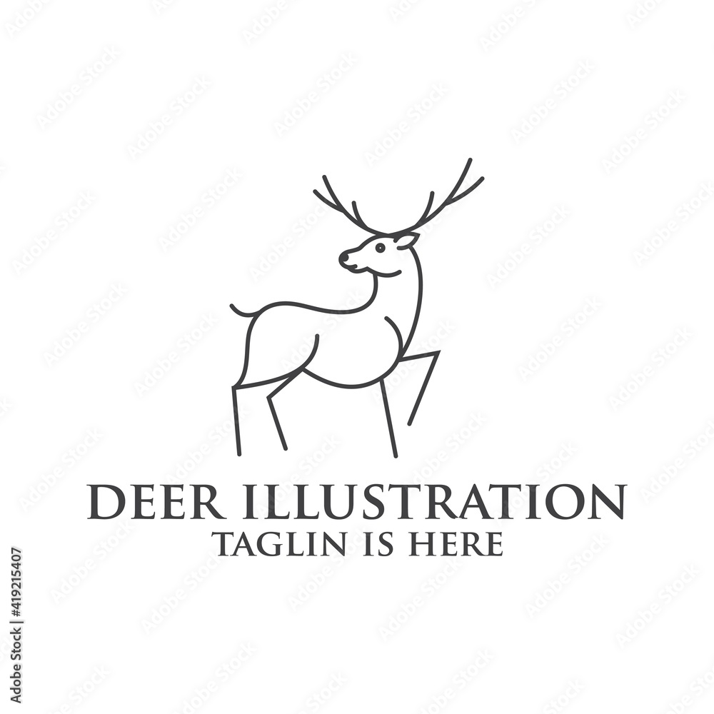 deer logo design silhouette vector, Best deer logo design, illustration and logotype. A great, elegant deer standing gracefully. Hunter logo t-shirt minimal design. Deer icon for company logo . deer logo design silhouette vector, Best deer logo design, illustration and logotype. A great, elegant deer standing gracefully. Hunter logo t-shirt minimal design. Deer icon for company logo .