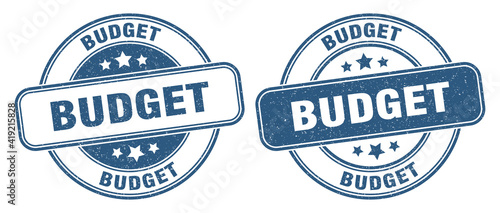 budget stamp. budget label. round grunge sign