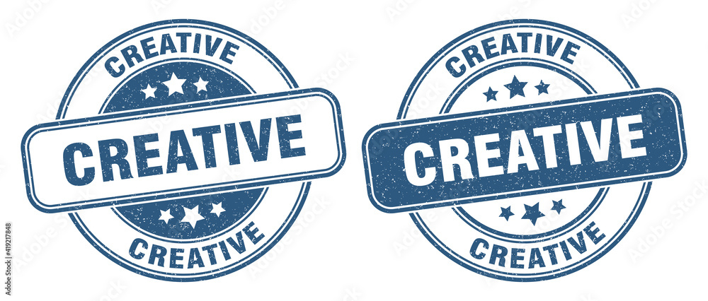 Obraz premium creative stamp. creative label. round grunge sign
