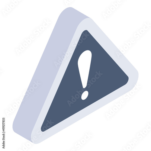 
Signage with exclamation mark, alert sign

