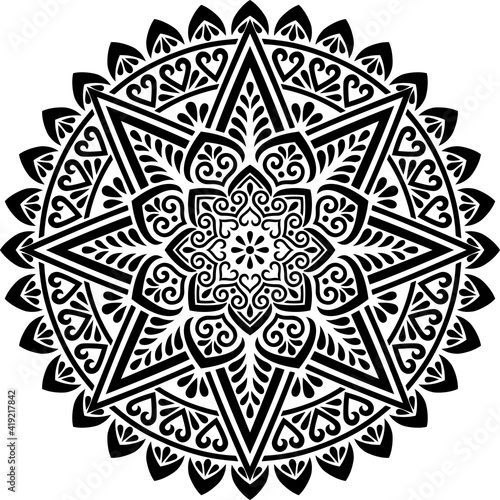 Mandala Pattern Stencil doodles sketch good mood