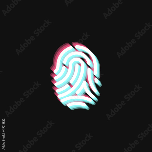 Fingerprint - 3D Effect